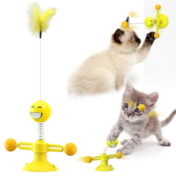 Cat Rotating Windmill Toy – Suction Scratching & Teeth-Grinding Toy – photo 18 of 18