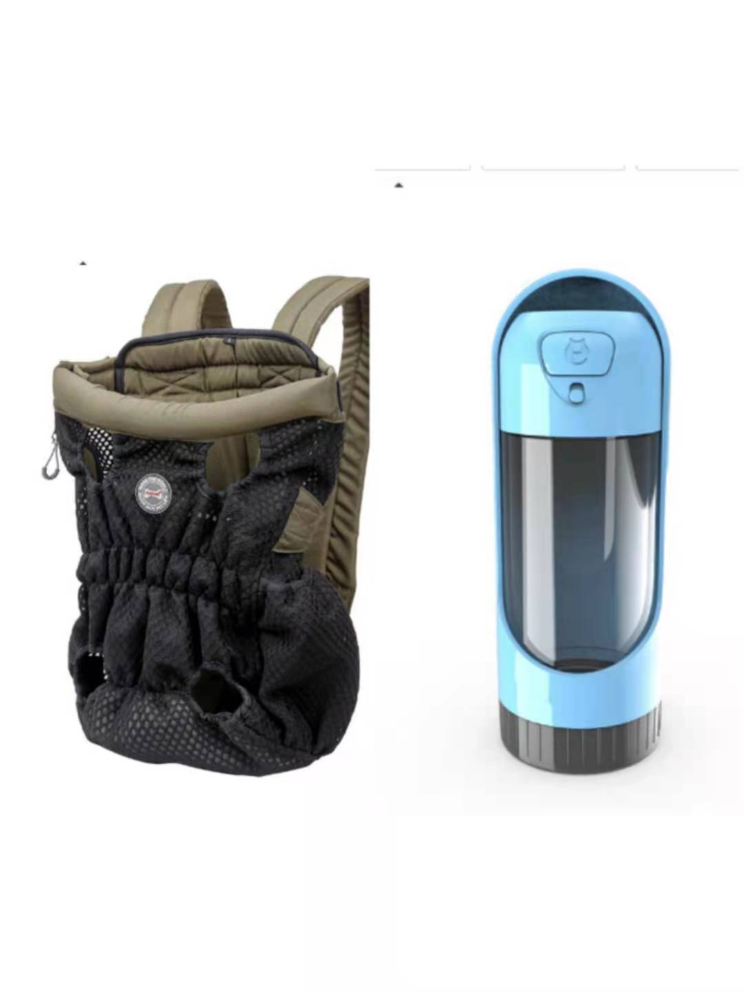 Pet carrier backpack worn on back
