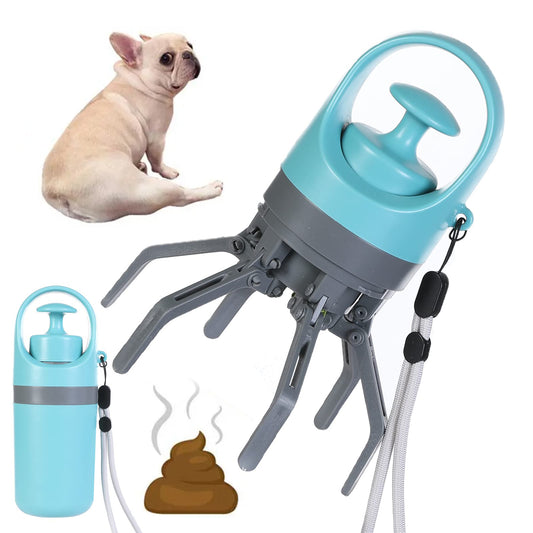 Portable Dog Poop Scooper with Built-In Bag Dispenser – Long Handle Pet Waste Picker – photo 1 of 14