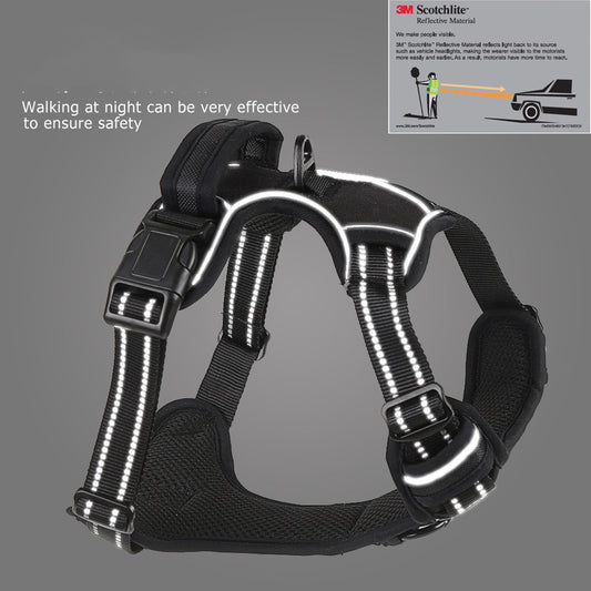 No-Pull Reflective Dog Harness – Breathable Adjustable Pet Vest - product photo 2 of 18