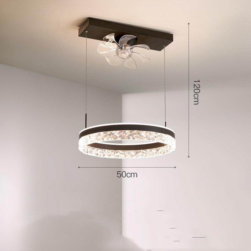 Invisible Ceiling Fan Light – Scandinavian Light Luxury Design - product photo 4 of 5