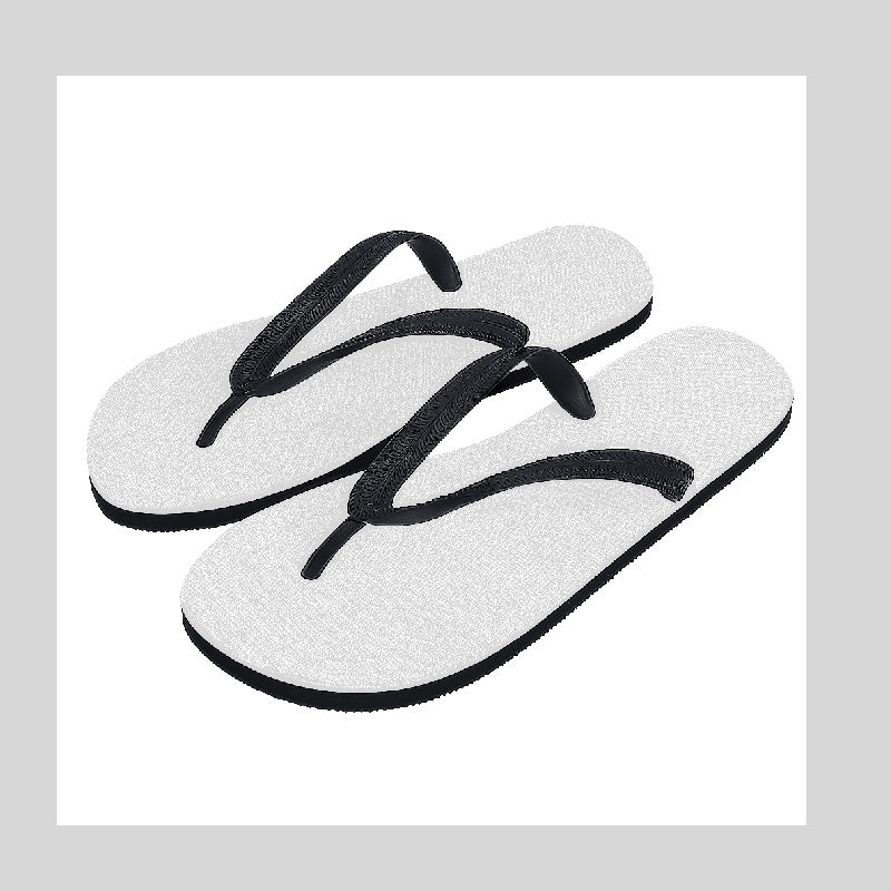 Animal pattern beach slippers - full view