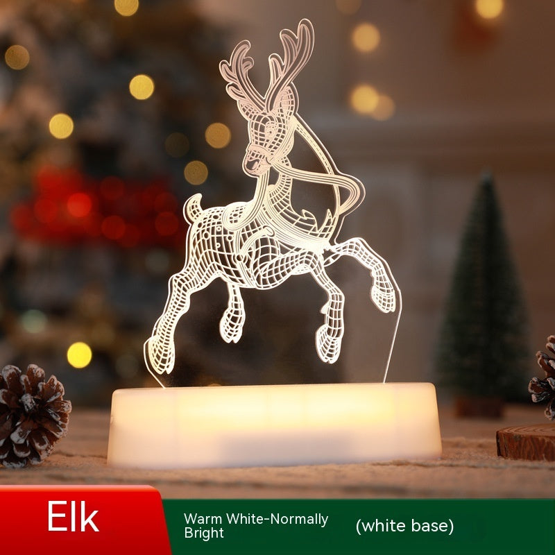 3D Acrylic LED Night Light – Christmas & Holiday Decorative Lamp - product photo 7 of 8