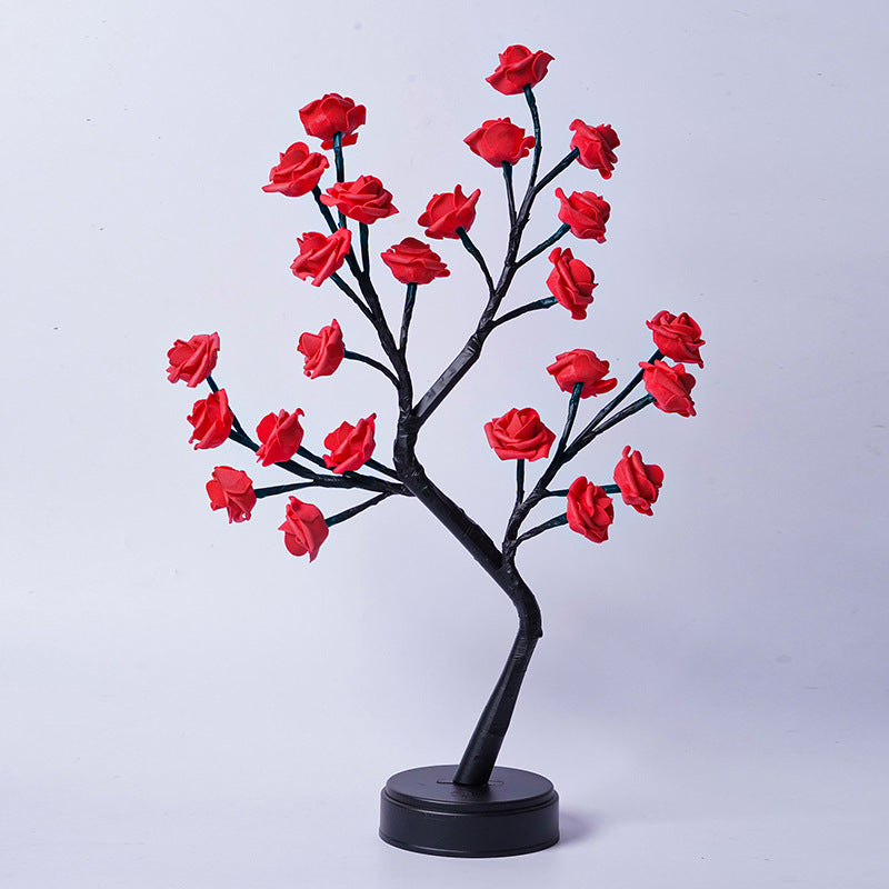 Rose fairy lamp, USB power cable detail