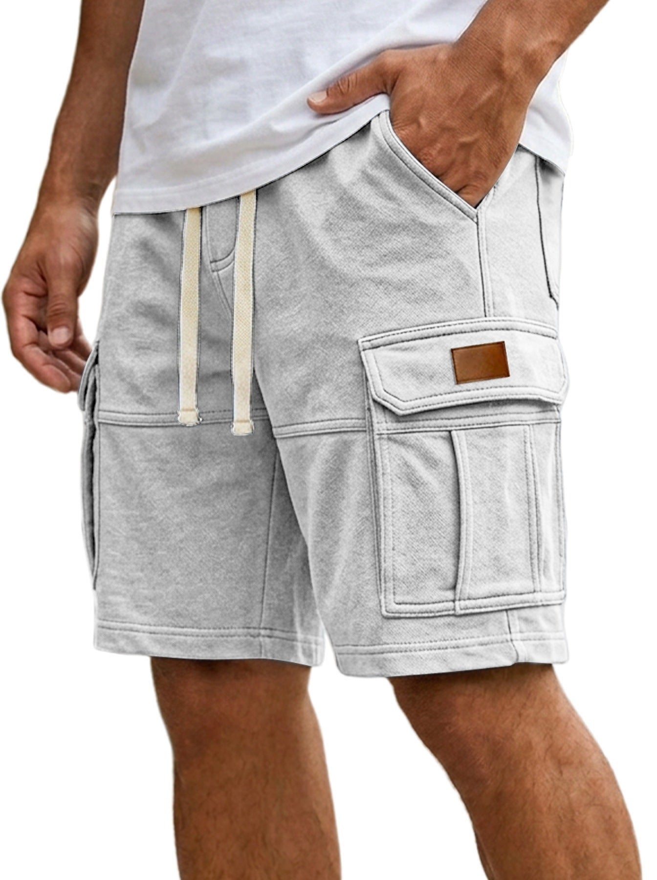 Men's cargo shorts - back view
