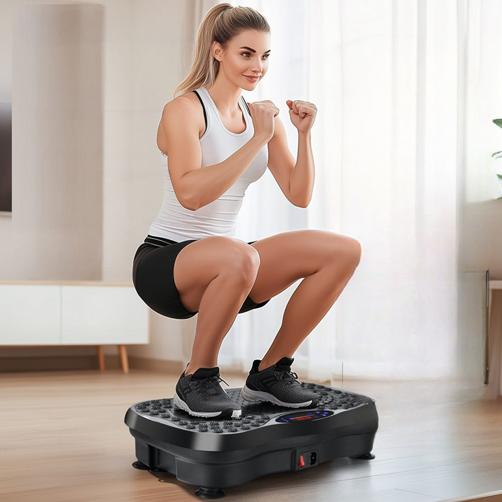 Vibration plate remote control close-up