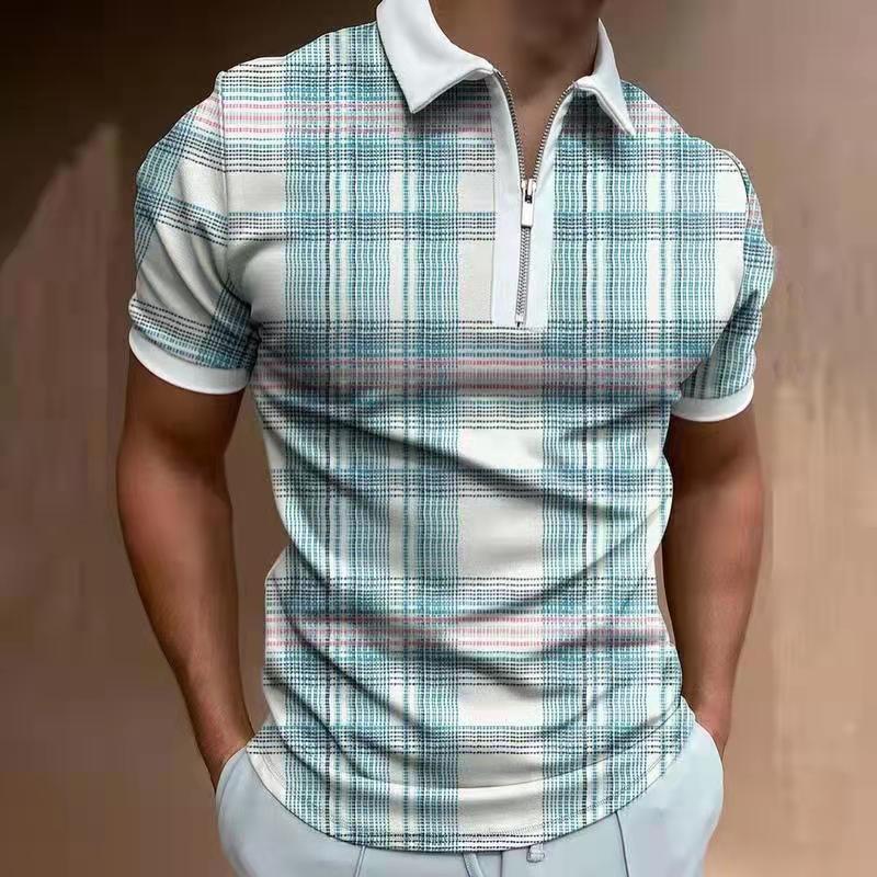 Men's Solid Polo Shirt – Breathable Short-Sleeve Summer Shirt - product photo 15 of 15