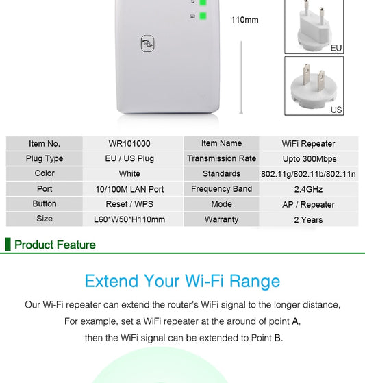 WiFi Repeater & Range Extender - product photo 2 of 13