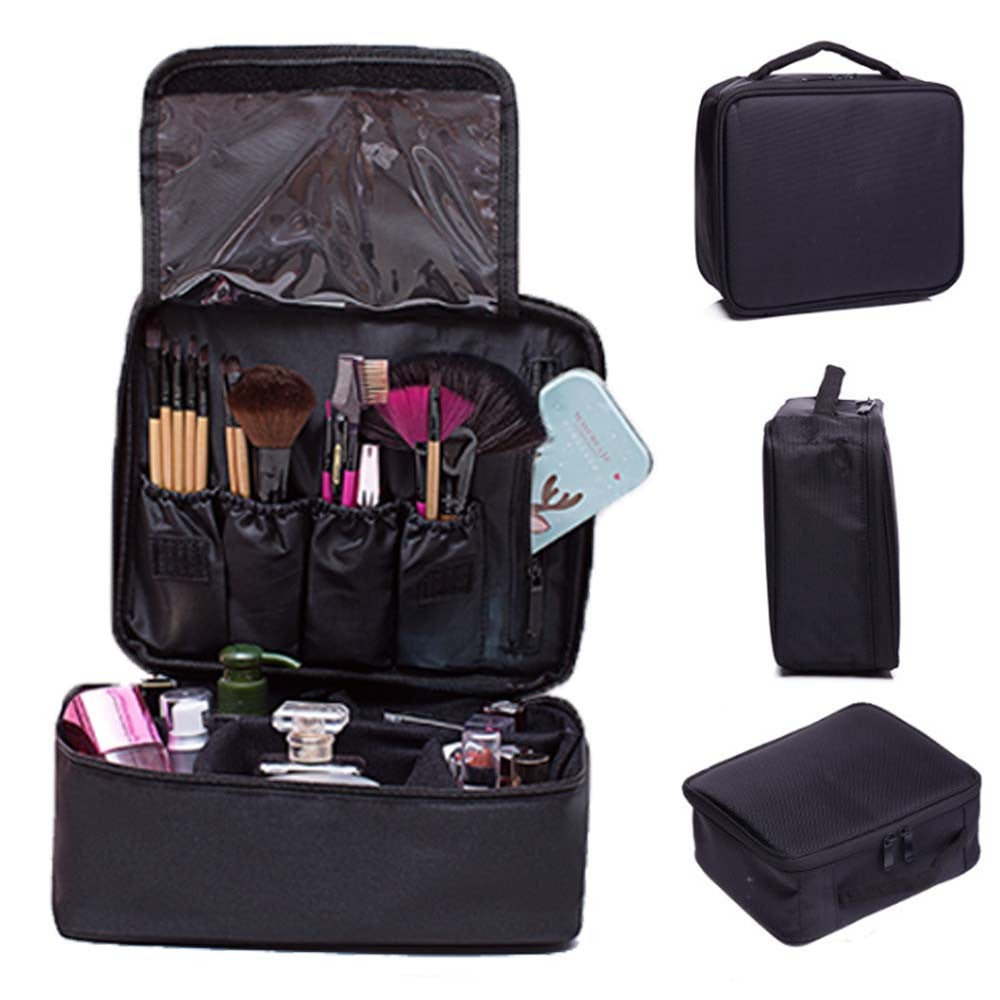 Travel toiletry bag interior compartments