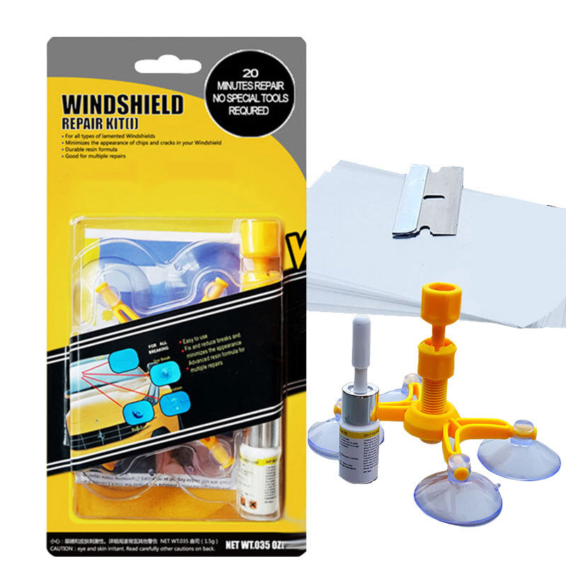 Windshield repair fluid bottle