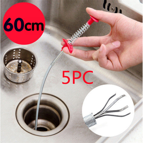 Sewer Dredger Spring Pipe Dredging Tool – Drain Clog Remover & Hair Cleaner - product photo 3 of 5