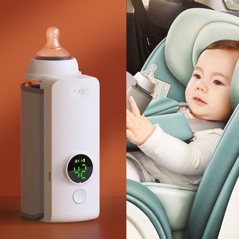 Baby bottle warmer with cleaning brush accessory