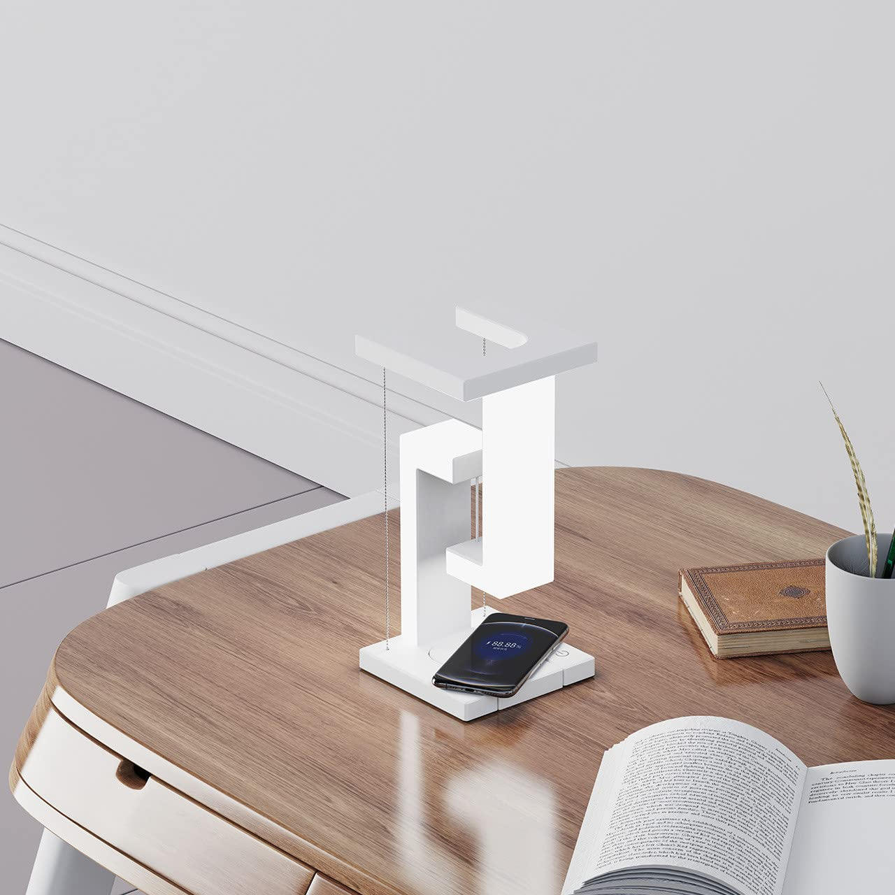 Floating Wireless Charging Night Lamp – Smartphone Charger & Table Light - product photo 7 of 8