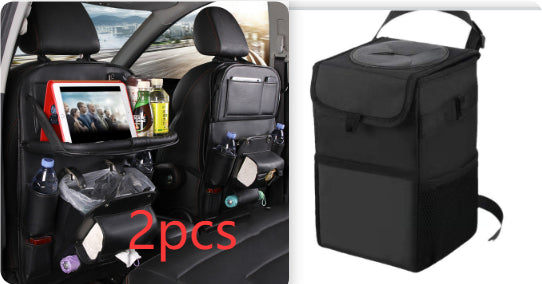 PU Leather Car Storage Bag – Multifunction Seat Back Hanging Organizer - product photo 22 of 25
