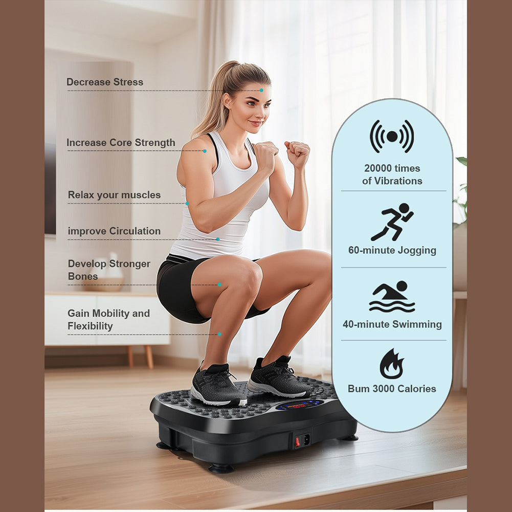 Full package contents of vibration plate machine