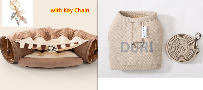 Collapsible fabric cat tunnel – product photo 3