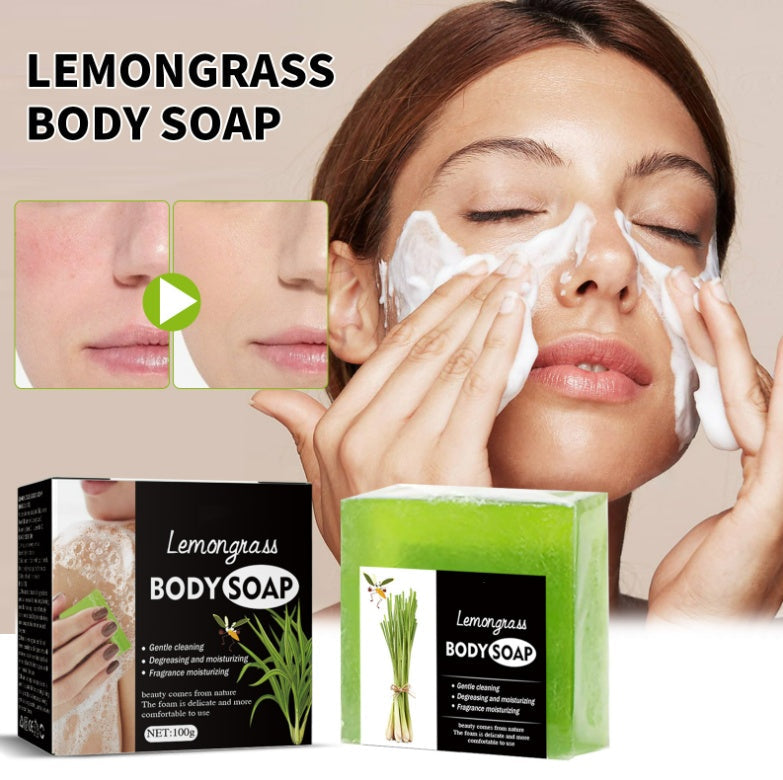 Facial cleansing soap bar, 100g, front view
