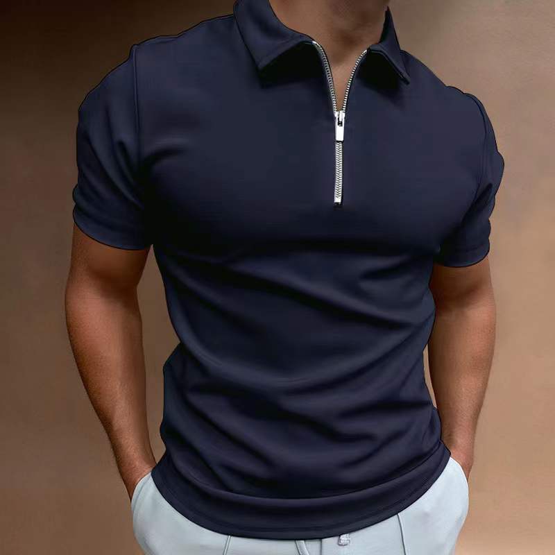 Men's Casual Digital Print Polo Shirt – Loose Fit - product photo 1 of 10