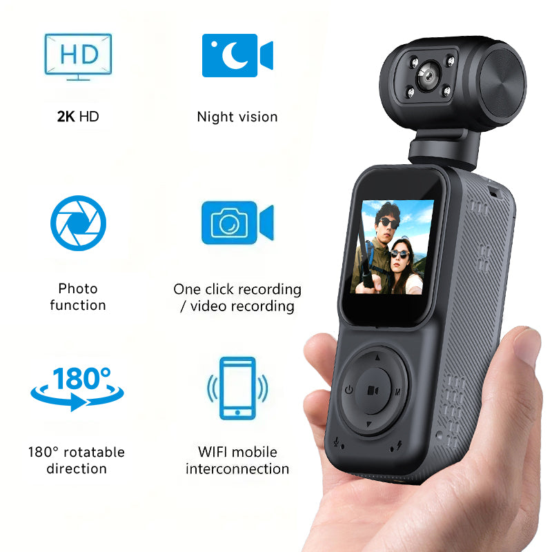 Dual-Lens 2K Action Camera – Handheld Sports & Cycling Recorder – photo 4 of 6