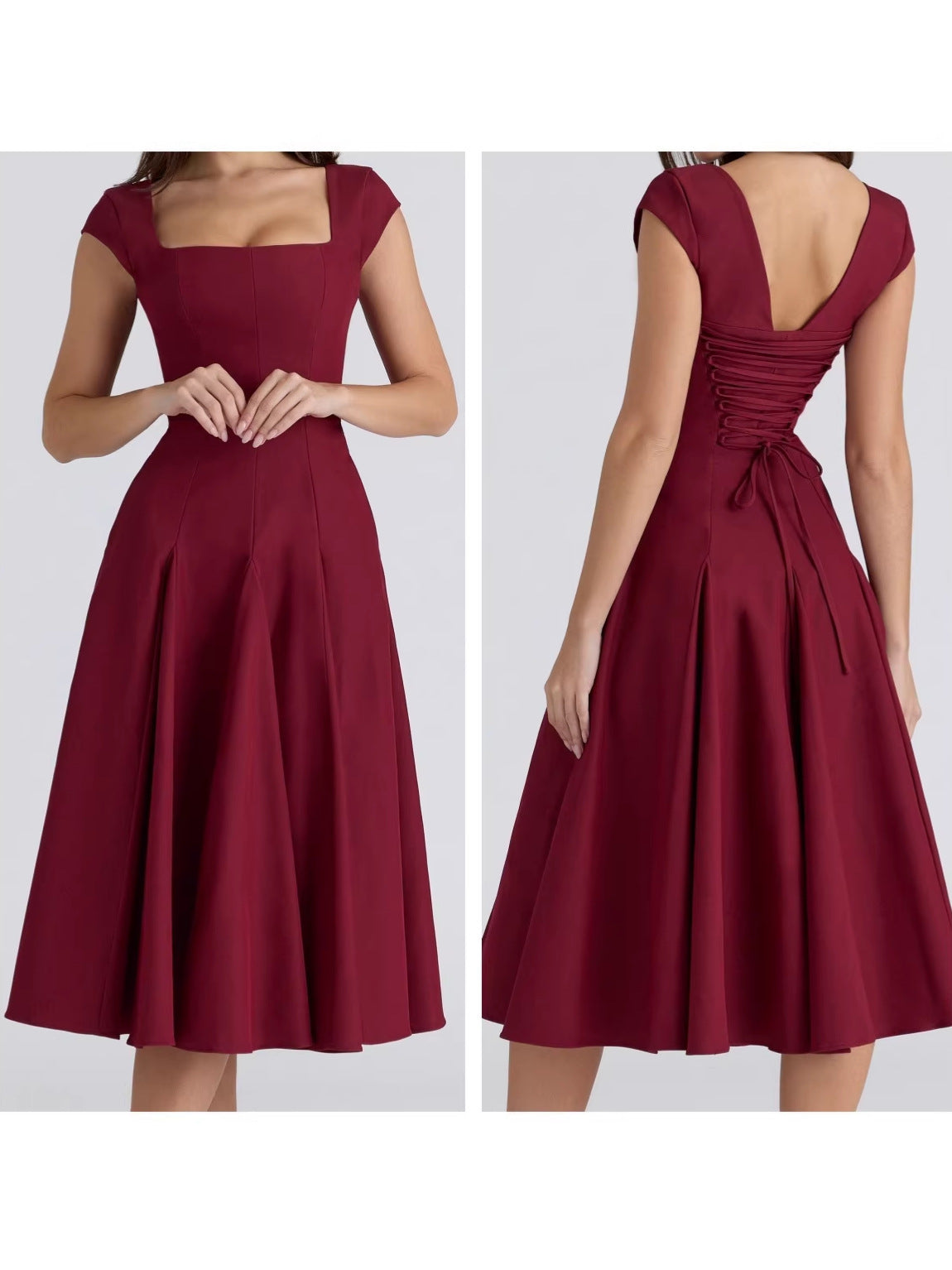 A-line dress - side view
