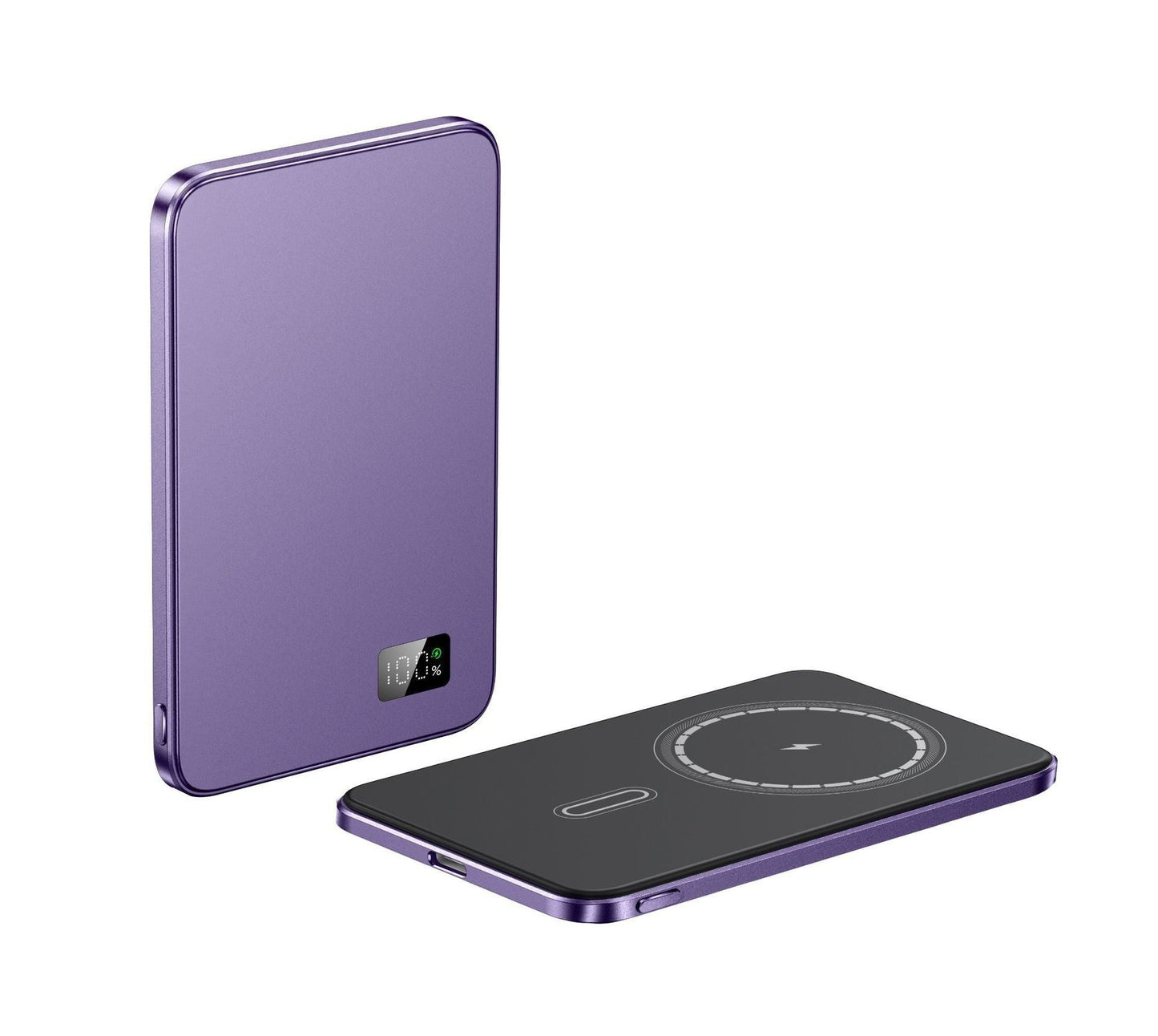 3-in-1 MagSafe-compatible magnetic wireless power bank – held in hand for scale