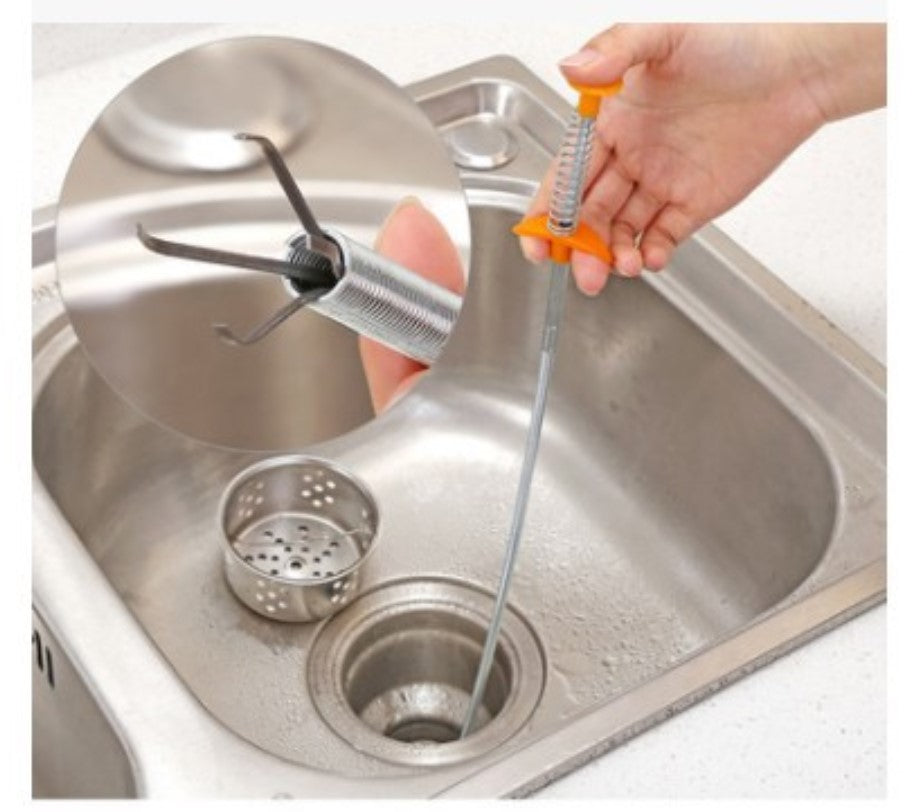 Sewer Dredger Spring Pipe Dredging Tool – Drain Clog Remover & Hair Cleaner - product photo 5 of 5