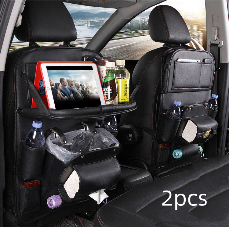 PU Leather Car Storage Bag – Multifunction Seat Back Hanging Organizer - product photo 15 of 25