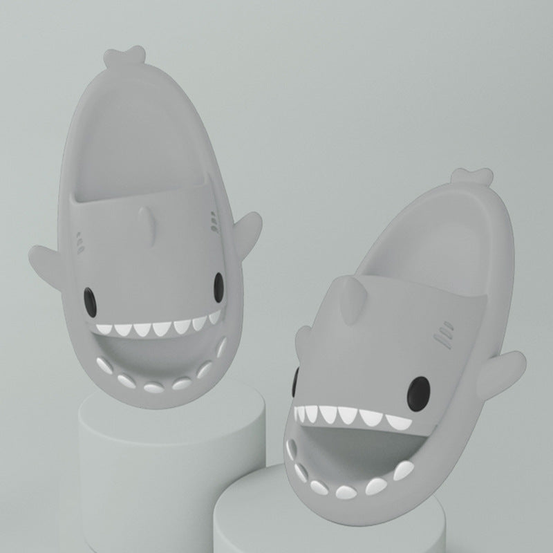 Cartoon Shark Slippers - Soft Non-Slip Indoor & Outdoor Slippers for Couples - product photo 23 of 25