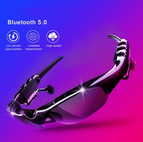 Outdoor Bluetooth 5.0 Smart Sunglasses with Wireless Headphones & Microphone - product photo 1 of 5