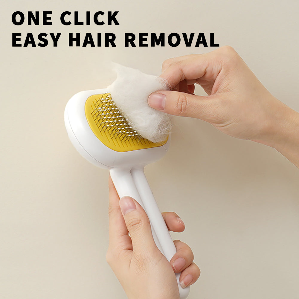 Self-Cleaning Pet Grooming Brush – Cat & Dog Deshedding Comb – photo 1 of 9