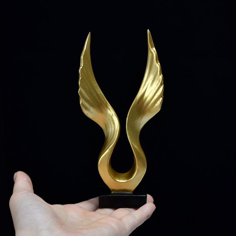 Mini Resin Wing Figurine – Decorative Angel & Roc Statue – photo 3 of 11