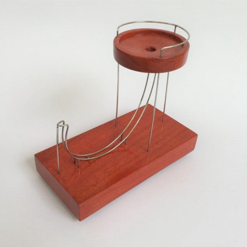 Marble machine wood base detail