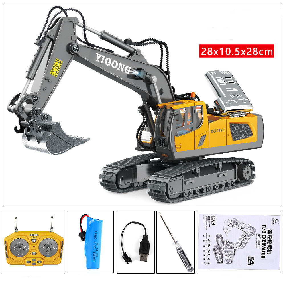 Alloy Excavator Toy Car with Charging Function – Kids Construction Vehicle - product photo 9 of 13