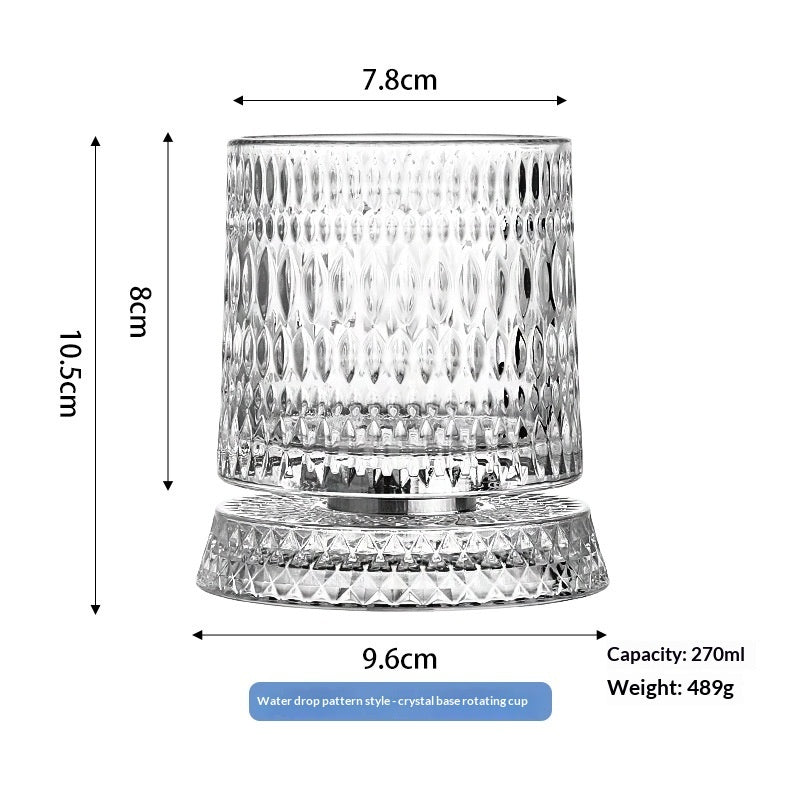 whiskey glass gem style