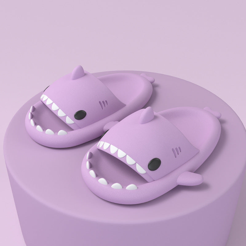 Cartoon Shark Slippers - Soft Non-Slip Indoor & Outdoor Slippers for Couples - product photo 25 of 25