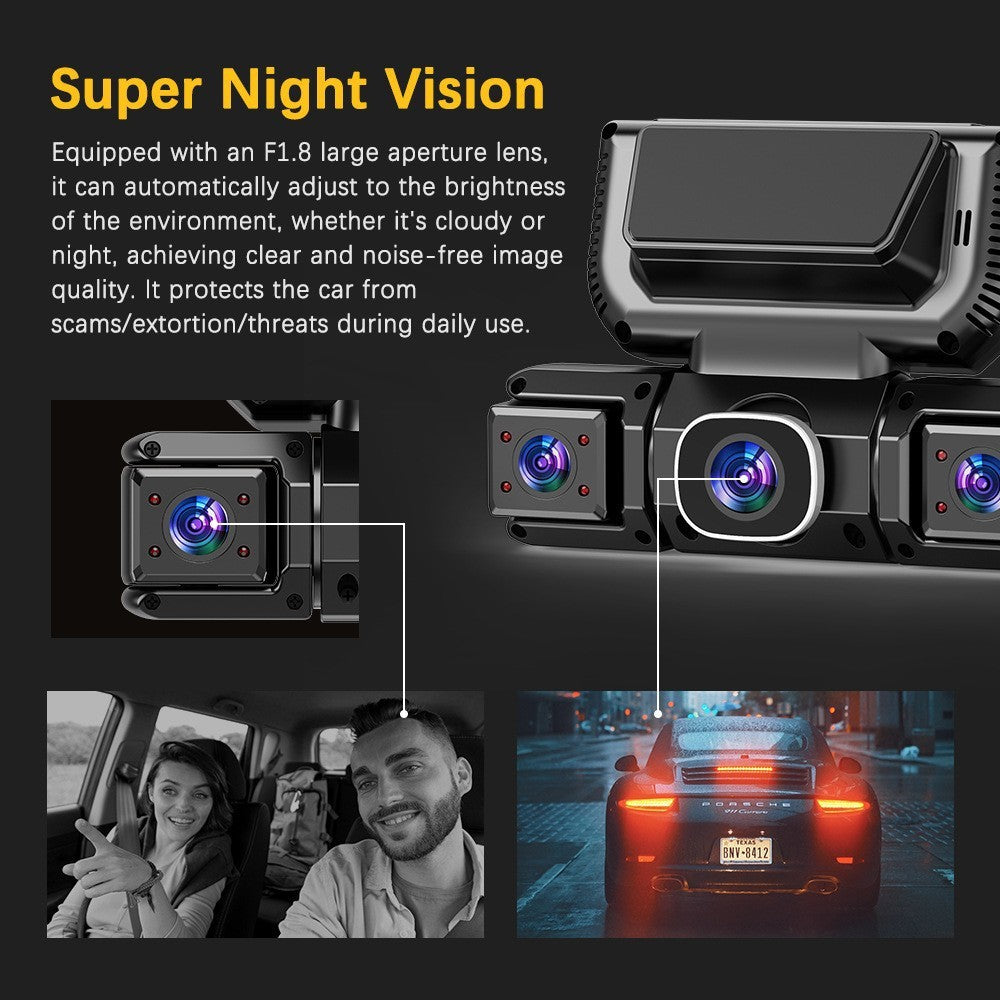 4-channel WiFi dash cam - package contents