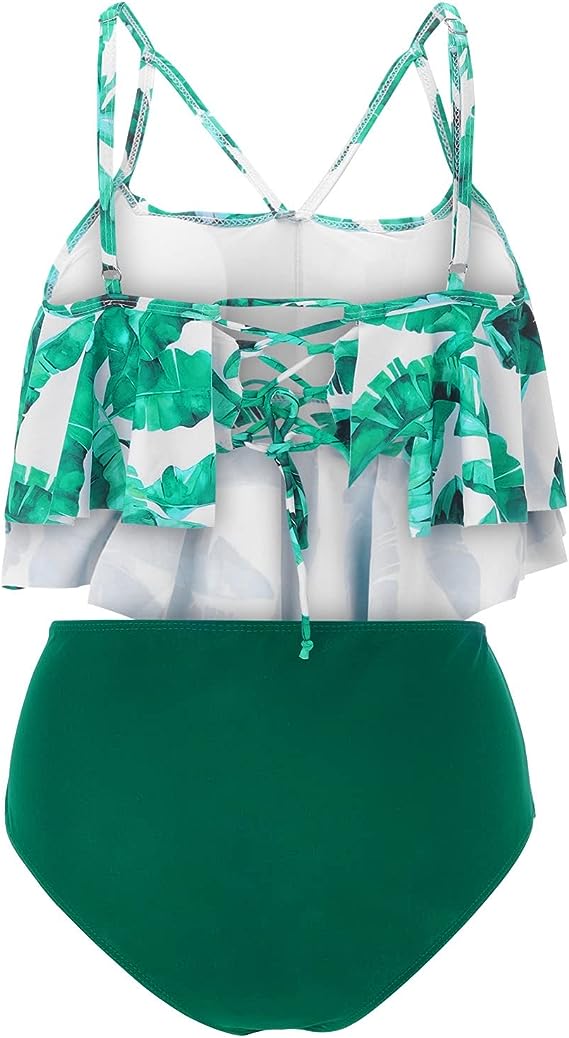 Printed two-piece swimsuit set – product photo 5