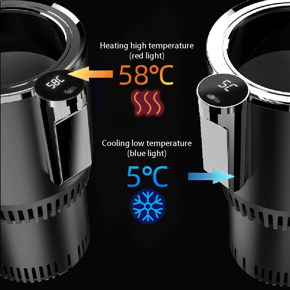 2-in-1 car cup warmer and cooler, front view