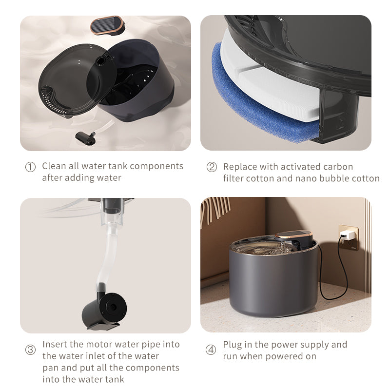 Automatic pet water fountain - water pump