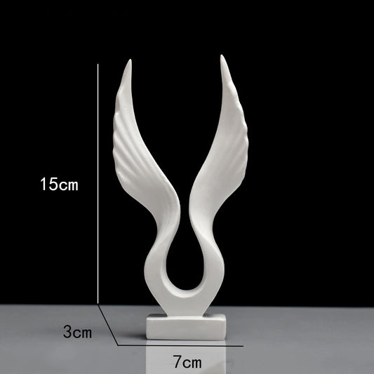 Mini Resin Wing Figurine – Decorative Angel & Roc Statue – photo 2 of 11