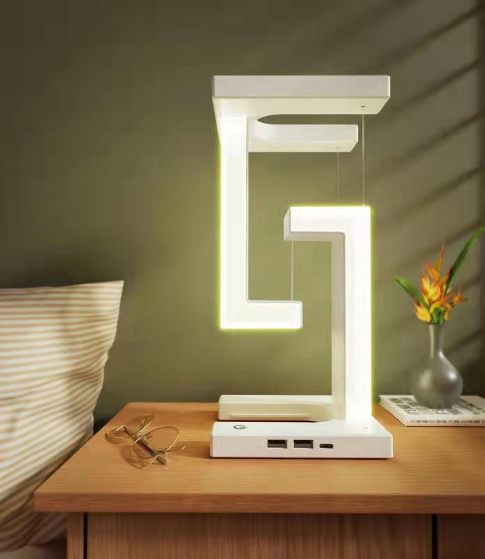 Floating Wireless Charging Night Lamp – Smartphone Charger & Table Light - product photo 3 of 8