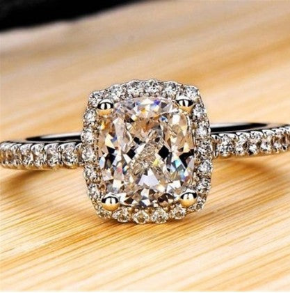 Ring shown in individual gift packaging box
