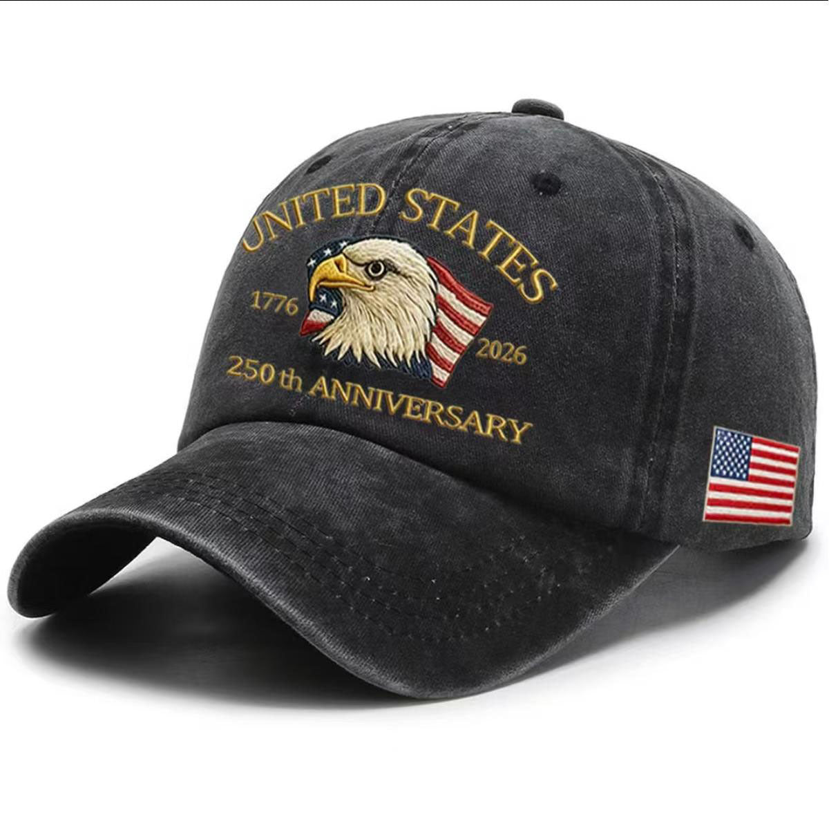 USA eagle baseball cap worn, lifestyle shot