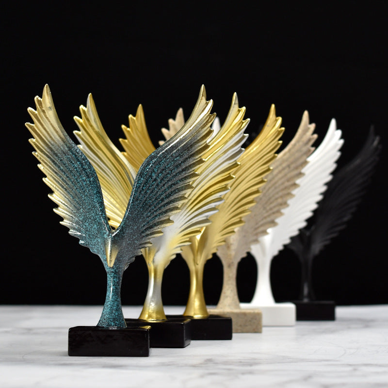 Mini Resin Wing Figurine – Decorative Angel & Roc Statue – photo 5 of 11