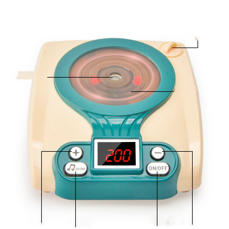 Play kitchen induction cooker toy - child playing