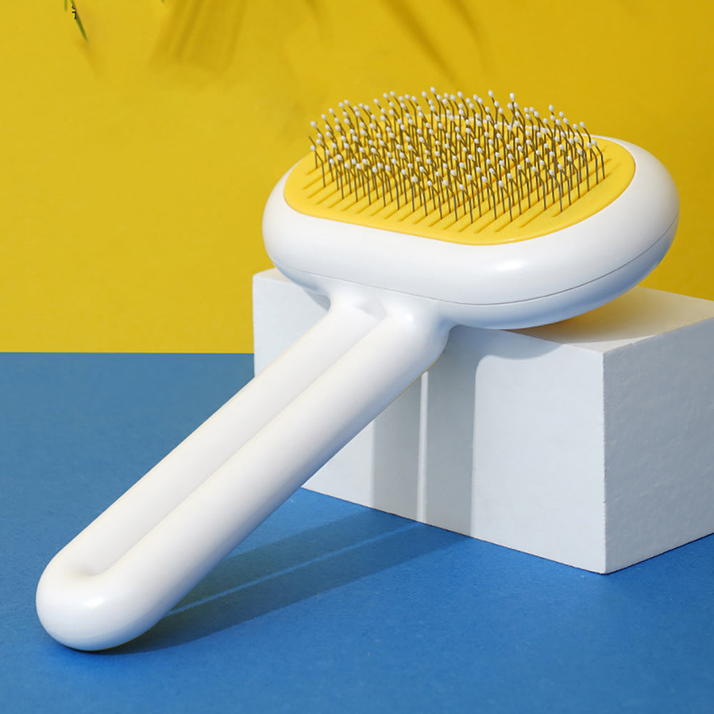 Self-Cleaning Pet Grooming Brush – Cat & Dog Deshedding Comb – photo 8 of 9