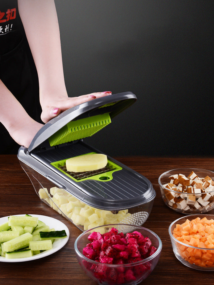 Multi-blade vegetable cutter kitchen chopper