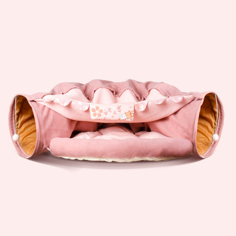 Collapsible fabric cat tunnel – product photo 5