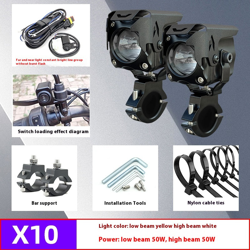Motorcycle LED Spotlight with Far and Near Light - photo 4