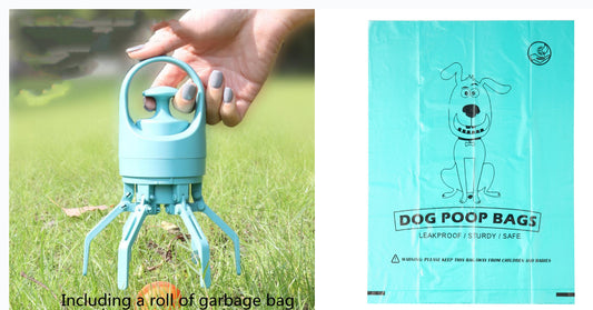 Portable Dog Poop Scooper with Built-In Bag Dispenser – Long Handle Pet Waste Picker – photo 2 of 14